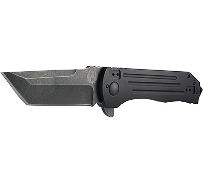 The tactical folder in the line is the 2-Stage, a Robert Carter design with a tanto blade.