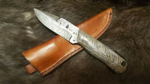 Mill Creek Knives offers this camp knife with "We the people" scales for