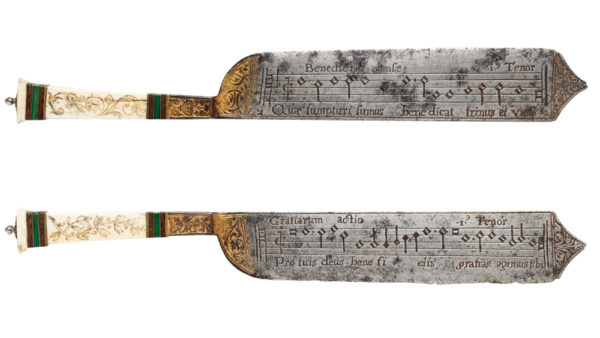 The V&A Museum in London is in possession of a rare notation knife.