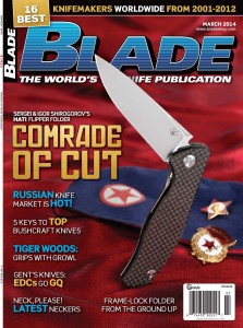 Debuting on newsstands today, the new BLADE sports the Shirogorov brothers' Hati on the cover.