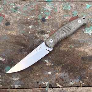 The GMF2 is based on a Nordic work knife, but can be used for bushcrafting or everyday chores.