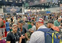The show hall got crowded in a hurry on Friday.