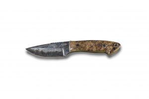 Shane Barefoot of Barefoot Custom Knives made this knife from a piece of angle iron from the World Trade Center.