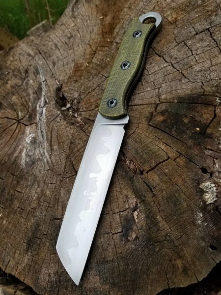 Scooter Davis of West Virginia makes a seax with Mircata handle for $250.