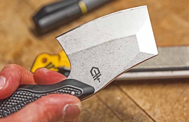 Blade thickness is a factor as well. “Thin blades are much easier to sharpen to low edge angles than thick knives,” Crawford states. “The thicker the blade, the more material you will have to remove to create a low edge angle.”