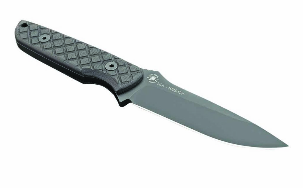 Curtis Iovito indicated Spartan’s affordable Silver- and Bronze-grade knives are selling well to people across the spectrum. One of the latest examples of a Silver-grade knife is the Alala in a 3.75-inch blade of Cro-Van carbon steel with a saber grind. MSRP: $159.