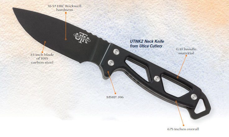 Utica Cutlery neck knife