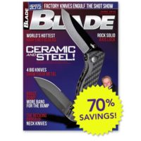 A U.S. subscription to BLADE magazine, 13 issues, is $21.98.