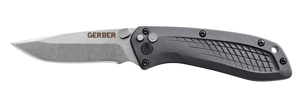 gerber assisted opening knife that looks like an automatic knife