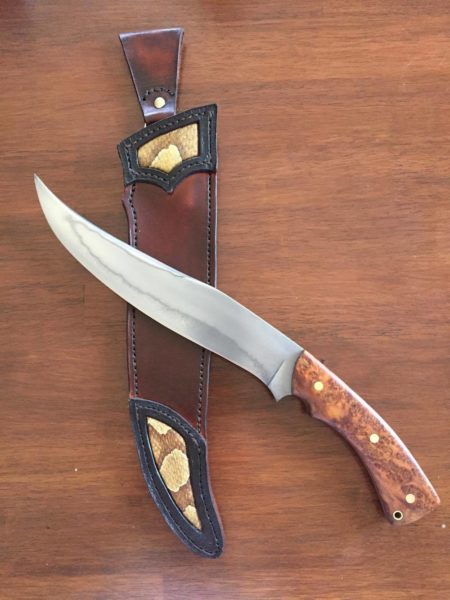 Tyrell Johnson made this knife for a cutting competition.