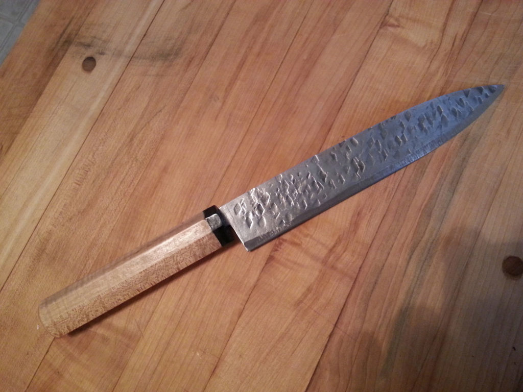 textured sushi knife