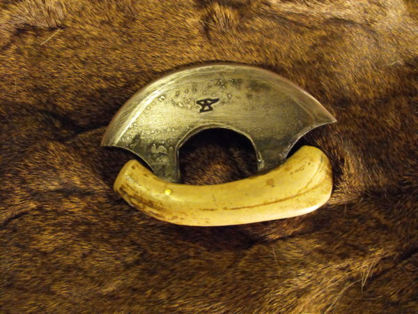 This ulu was forged by David McConnell of North Woods Forge.