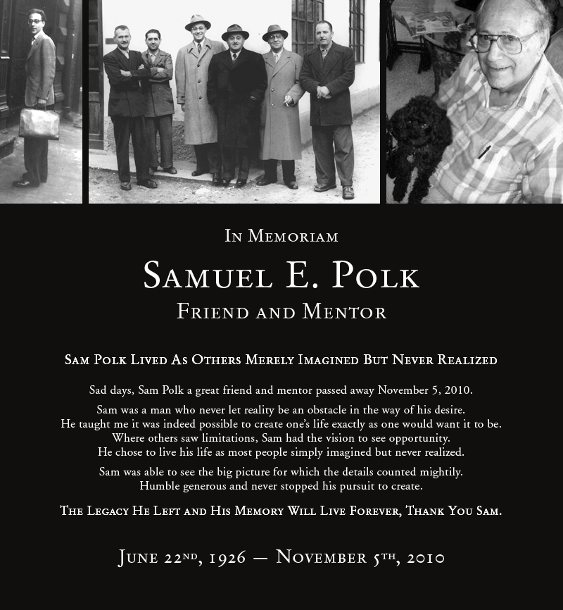 Tribute to Sam Polk
