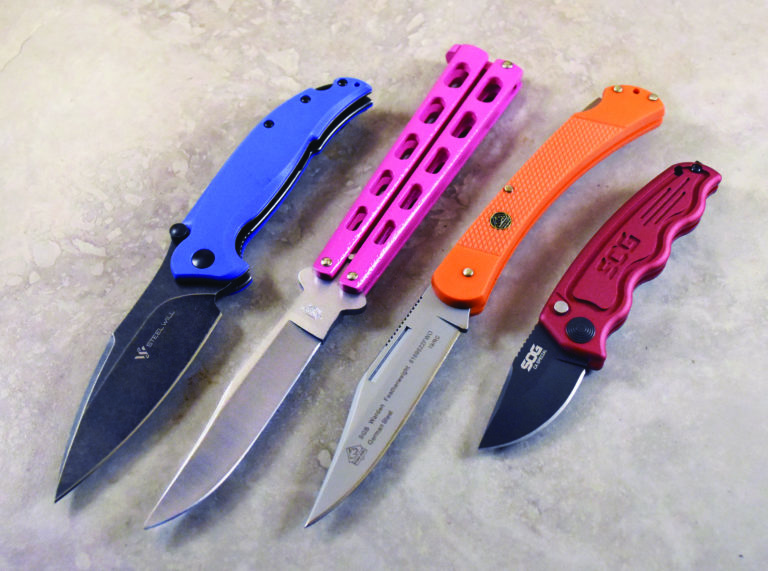 4 New Colorful EDC Knives