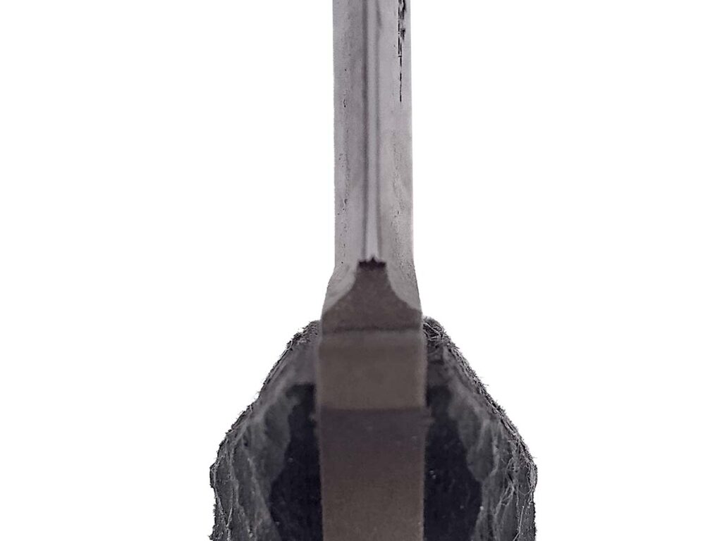 The BodyGuard’s plunge lines were spot on, uniform in depth and angle. This is always a sure sign of a well-made knife.
