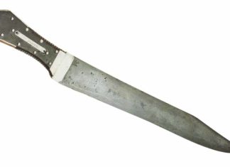 Known simply as Bowie No. 1, this early 19th-century knife is attributed to the style of James Black. Some believe Black made one or more knives for Jim Bowie.