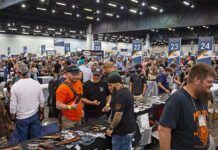 Crowd on Blade Show's floor.