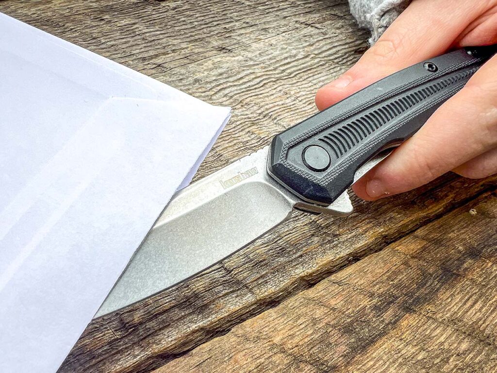 The Raygun features a slender construction and compact size, paired with a highly utilitarian reverse tanto blade. Despite its size, the knife can tackle a variety of tasks, large and small.