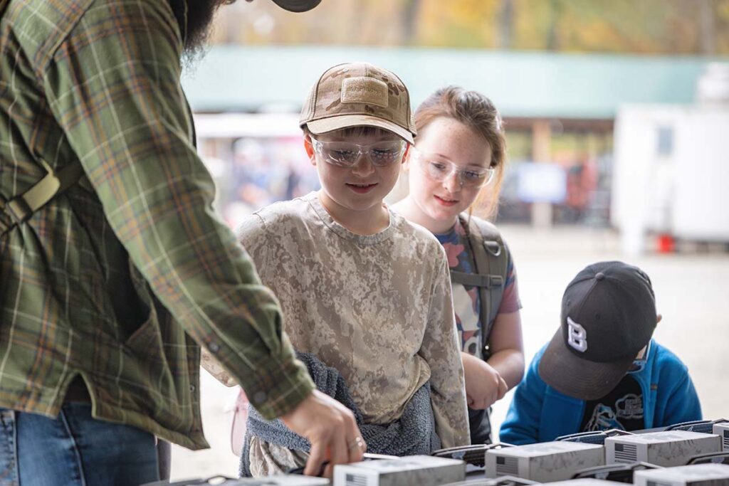 The future of both the knife and gun industries were among the patrons on hand.