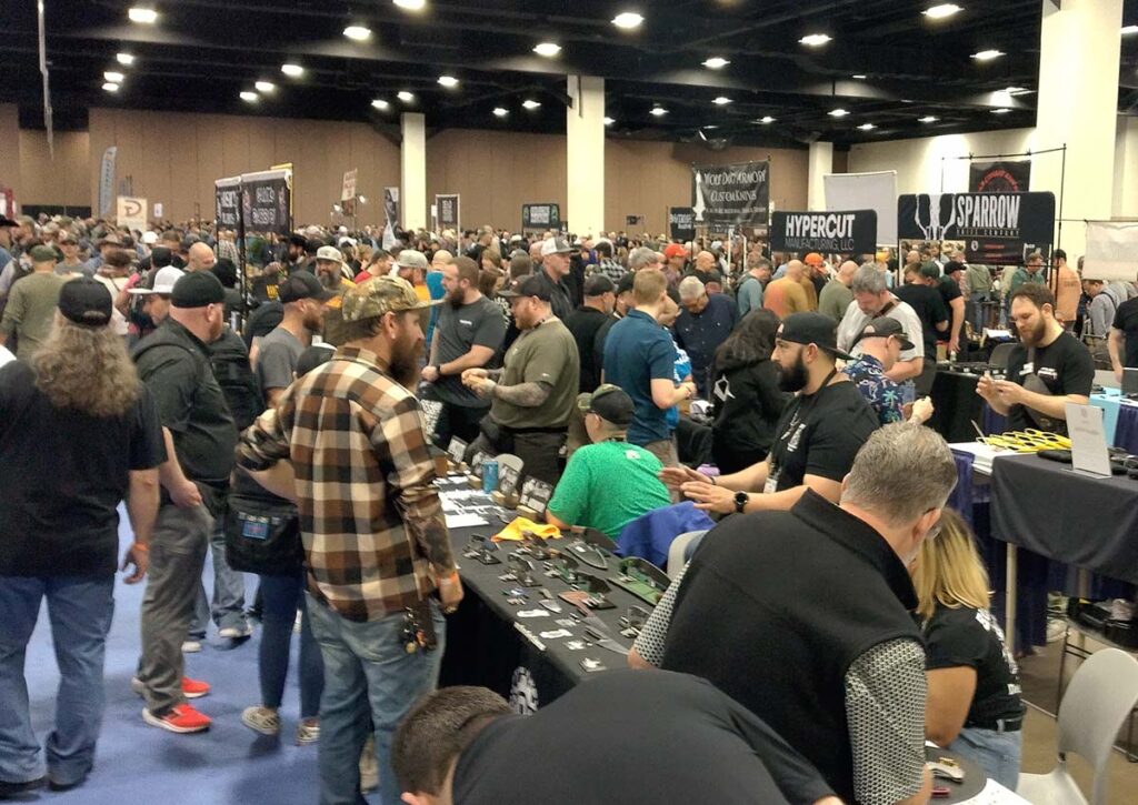 Knife fans and knives go wall-to-wall at BLADE Show Texas.