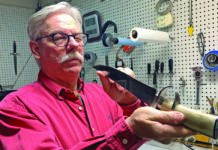 ABS master smith Steve Randall will show you how he makes his sub-hilt knives in his BLADE University class Friday from 1 to 2 p.m. in Room 107. (Steve Randall image)