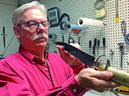 ABS master smith Steve Randall will show you how he makes his sub-hilt knives in his BLADE University class Friday from 1 to 2 p.m. in Room 107. (Steve Randall image)