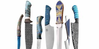 Blue Custom Knife Lead