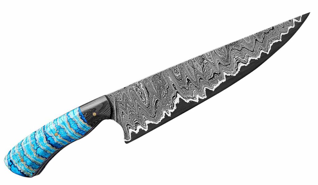 Blue Shane Gagne Chefs Knife