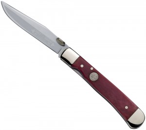 Smooth redbone completes the handle of the Boker Trapperliner. The 3.25-inch blade is 440A stainless steel. Closed length: 4 3/8 inches. MSRP: $107.95. (Boker image)