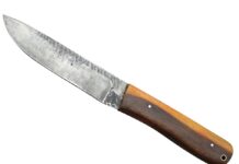 An old Nicholson file forged into a hard-working blade and a comely two-tone ironwood handle highlight the Bushcrafter from KSW Custom Knives.
