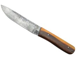 An old Nicholson file forged into a hard-working blade and a comely two-tone ironwood handle highlight the Bushcrafter from KSW Custom Knives.