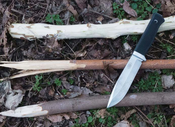 Making spears for hunting