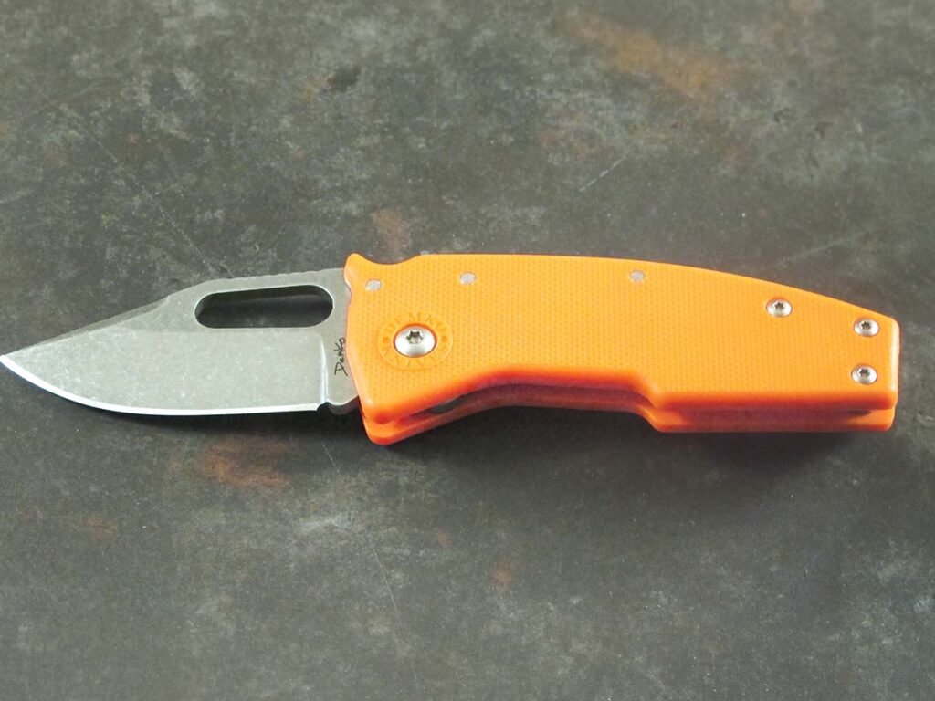 Demko Knives’ Nano Shark is a lot of knife packed into a short, 5.8-inch package. The Nano Shark's 2.25-inch blade sports a large blade for its size.