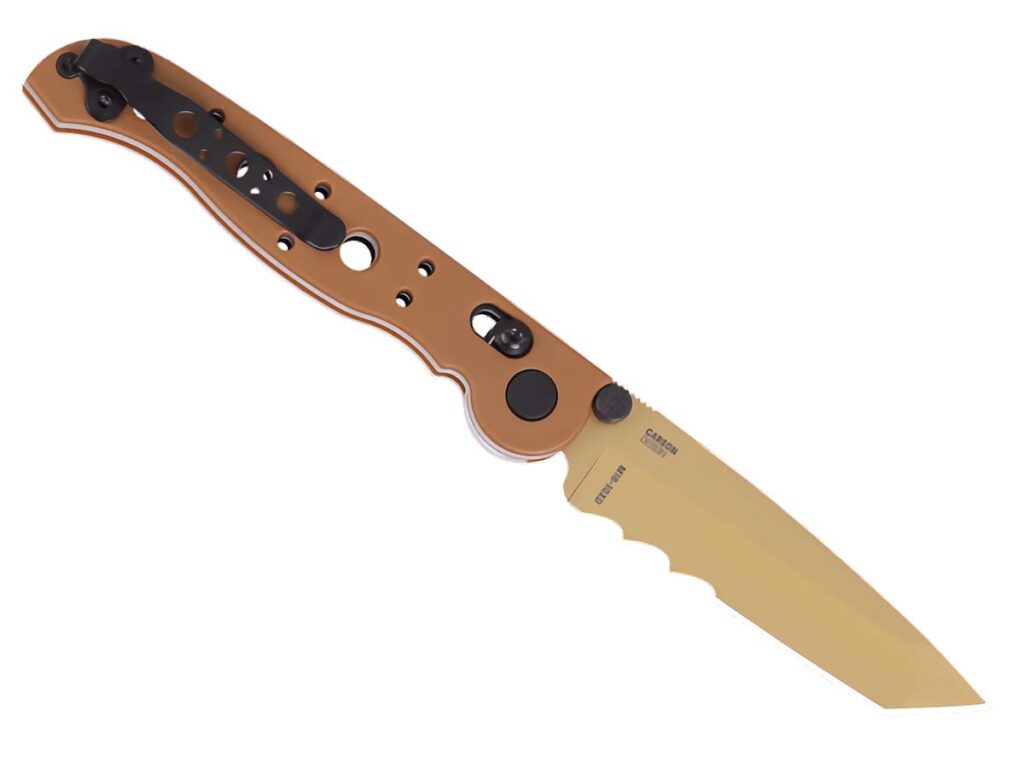 CRKT M16 10XD profile, clip side.