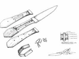 The construction assembly of the Carrigan Knife