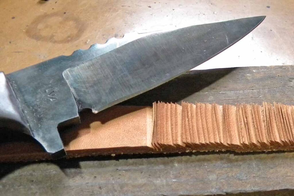 The Carver cuts leather