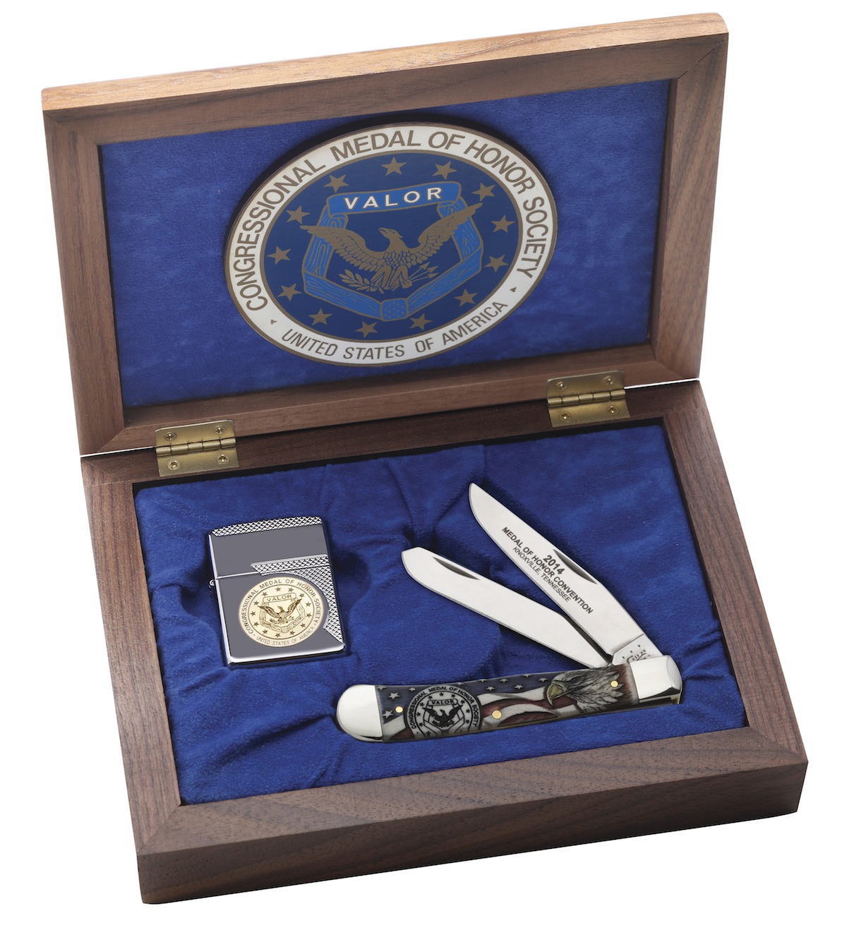 Case and Zippo are presenting a special knife/lighter set to MOH awardees on the anniversary of 9/11.