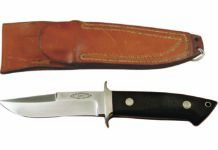 This is the chute knife stamped “AP-003” that Bob Loveless and Steve Johnson made for Harry Archer in the early 1970s. “AP” stands for Archer Prototype.