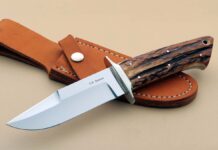 A reproduction of a Bob Loveless chute knife by Corbet Sigman is a super-rare vintage custom find indeed.