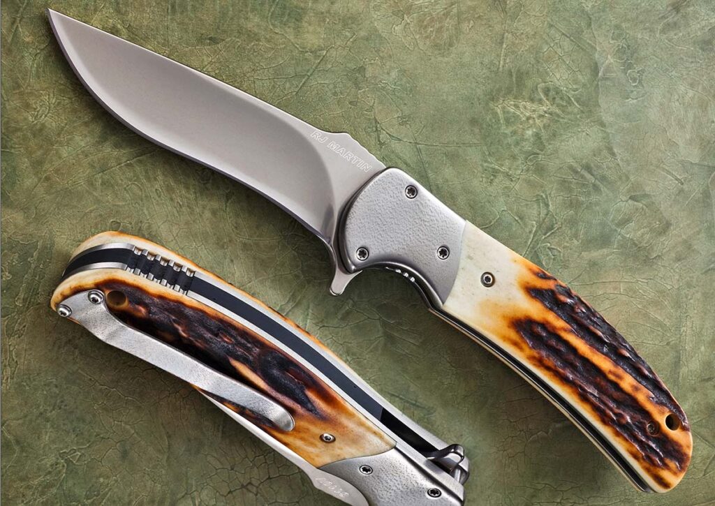 At the 1997 BLADE Show, the author talked to RJ Martin about making a few folders for him. RJ went home and came up with a knife he called the Q30. He later modified it and the result would become his signature model, the Q36, an iteration of which appears here. He went on to win the Best Tactical Folder award at the BLADE Show four years in a row. Today, RJ’s order books are closed. (SharpByCoop image)