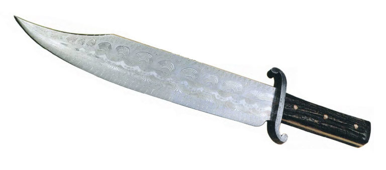 The American Flag Damascus Knife Made for President George H.W. Bush