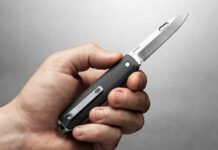 James Brand Ellis open and held in hand