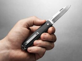James Brand Ellis open and held in hand
