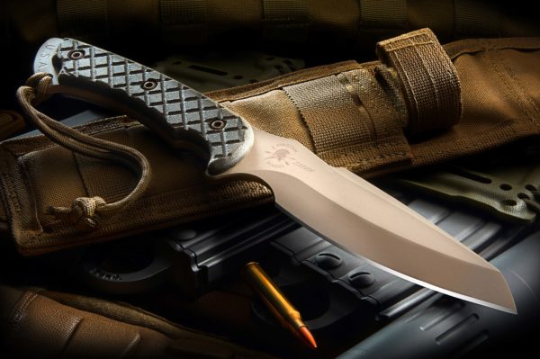 Spartan Blades' Hybris Combat/Utility Knife is available in a number of different blade, handle and sheath colors.