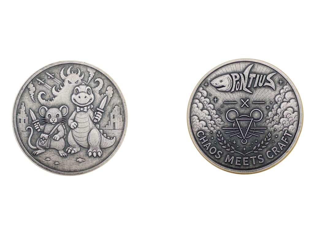 Giant Mouse Pontius Challenge Coin