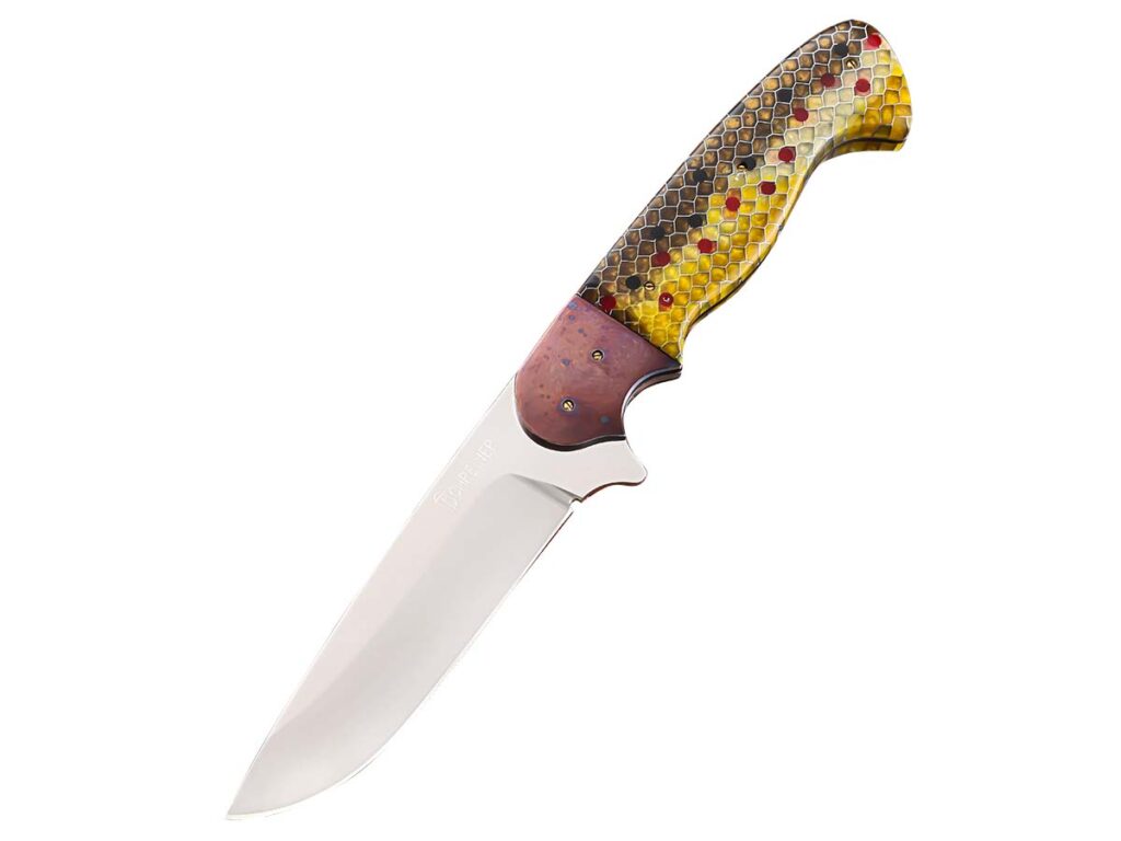 Dr. Terry Schreiner: Brown Trout Bird & Trout Knife