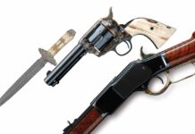 Custom knife and restored guns