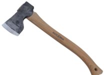 The Spika is a manageable size and has a polished 3-inch edge of forged carbon steel.
