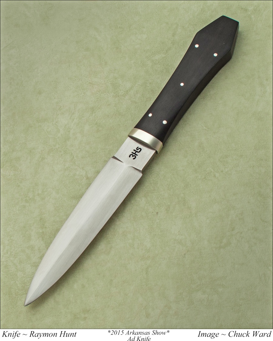 O1 tool steel is the blade material for Raymon Hunt's boot dagger.