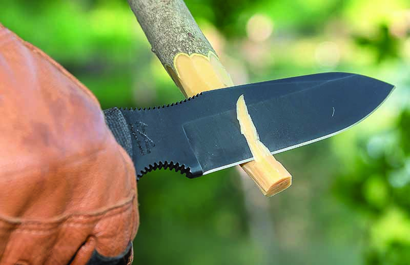  The Case Winkler Kyle Lamb Hunter serves well in outdoor or tactical settings. The 80CrV2 carbon steel blade provides the horsepower to tackle a variety of cuts. Overall length: 9.5 inches.